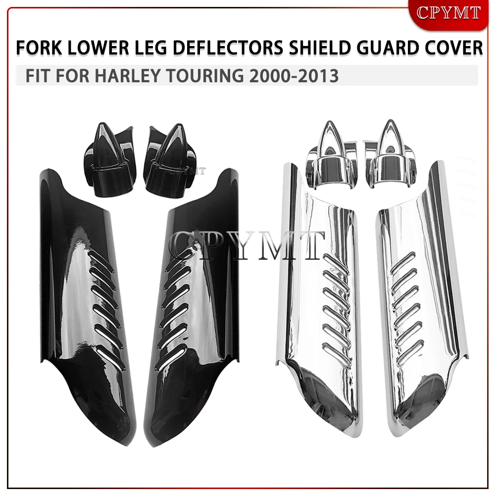 

Motorcycle Fork Lower Leg Deflectors Shield Guard Cover fit For Harley Touring Electra Street Glide Road Glide CVO 2000-2013