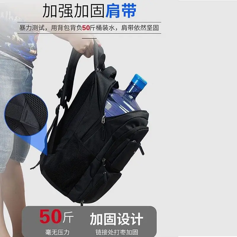 Men's Large Capacity Backpack Larger Capacity USB Port Business15.6 inch Laptop Outdoor Leisure travel student backpack Daybag