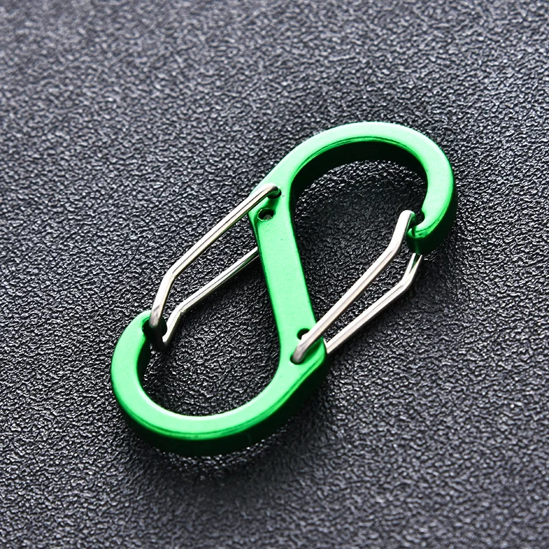 Spring Hook Aluminum Alloy Carabiner Spring Clasp Outdoor Backpack Camping Keychain Fishing Tools Lock Buckle Snap Clip Tools