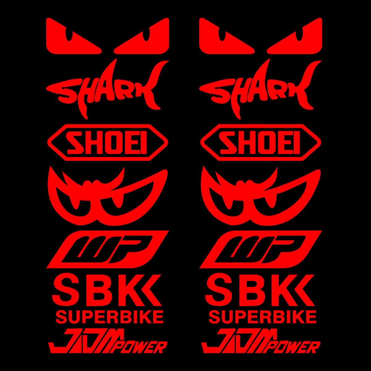 Racing Sponsor Reflective Motorcycle Stickers Decor Moto Body Fuel Tank Fender Helmet Decals Accessories For Kawasaki Yamaha BMW image 4