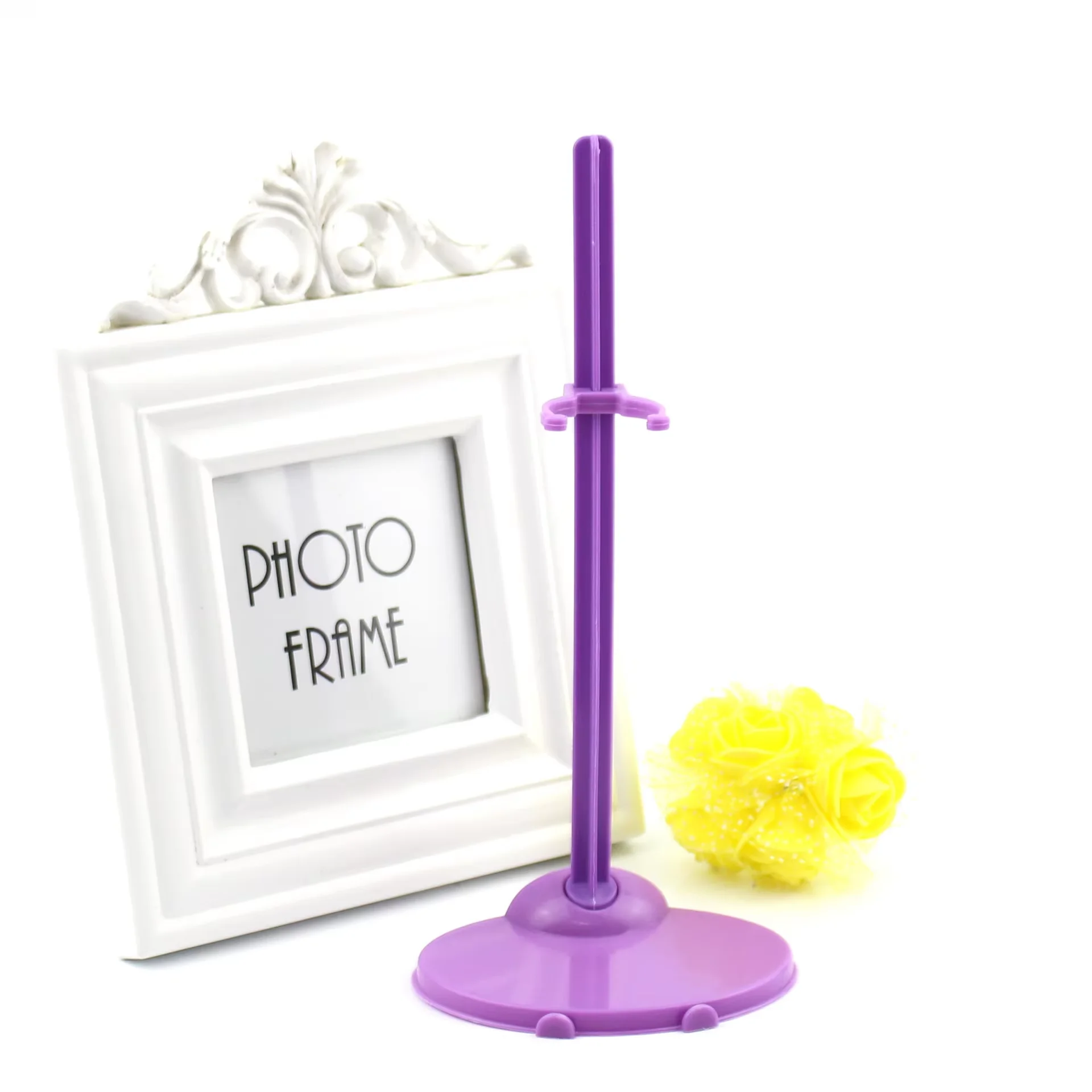 5Pcs Doll Holding Stands Transparent Supports Display Racks