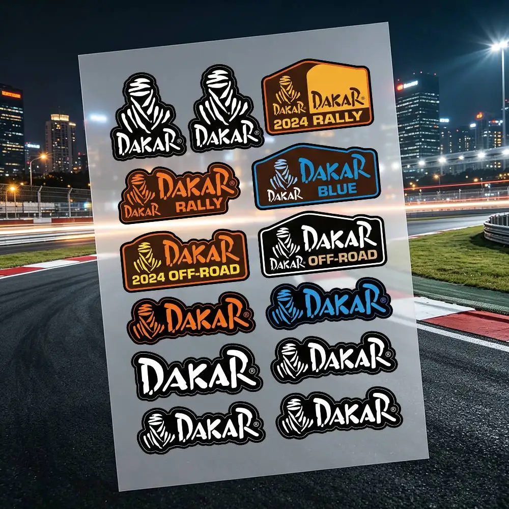 D-Dakar Rally Motorcycle Stickers Car Body Vinyl Stickers Laptop Wall Decals Car Modification Accessories view 3