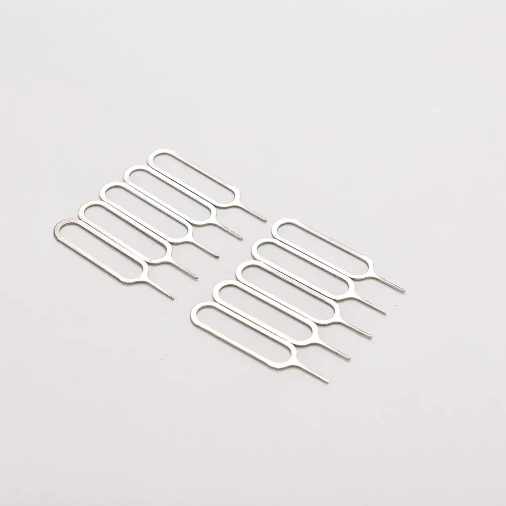 10pcs/set Sim Card Tray Removal Eject Pin Key Tool Stainless Steel Needle For Huawei  Xiaomi Samsung For iPhone 15 14 13 iPad