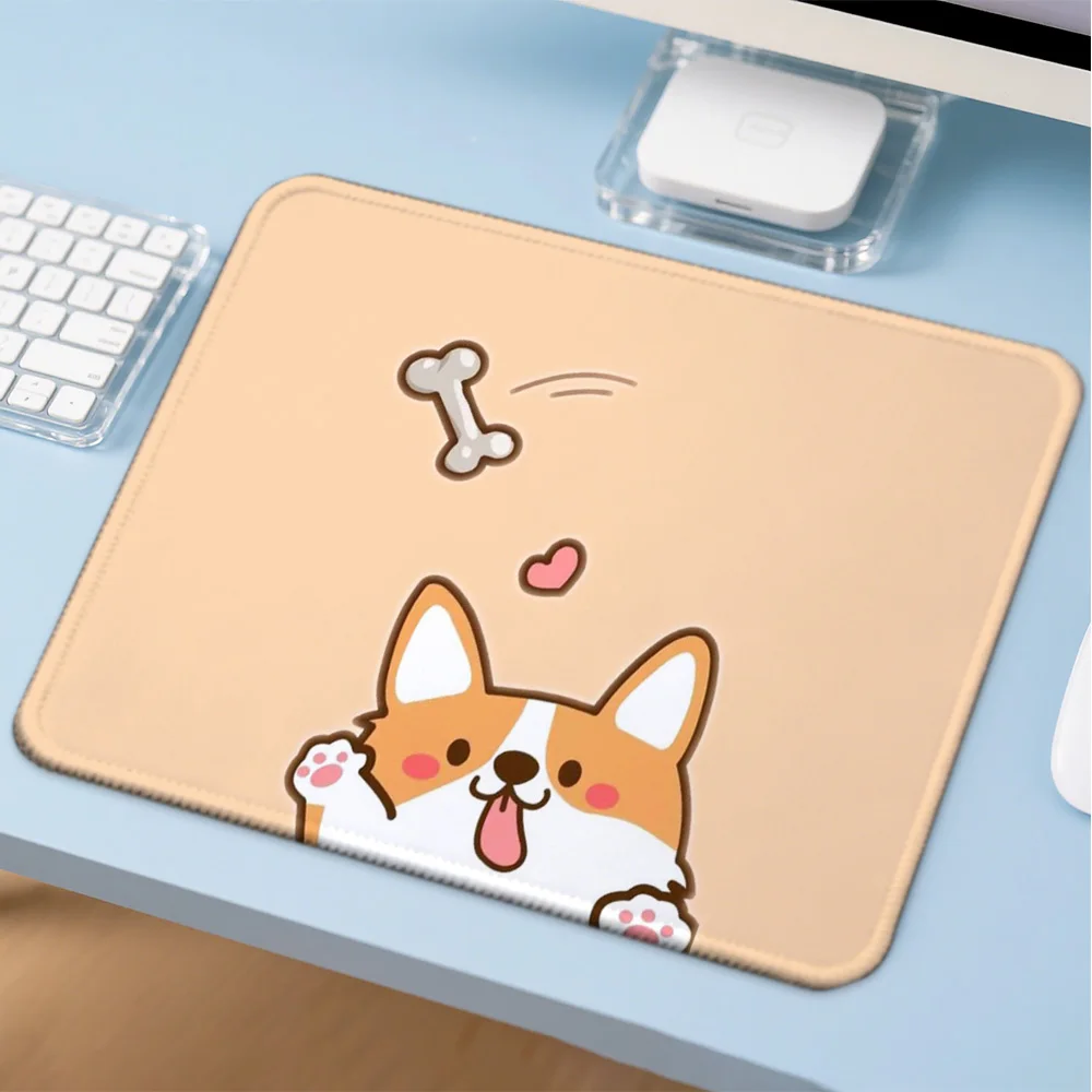 Mosepad  Cartoon corgi Computer Mat Desk Accessories Pc Gamer  Mousepad Company Game Mats Mouse Anime Mause Table Decoration