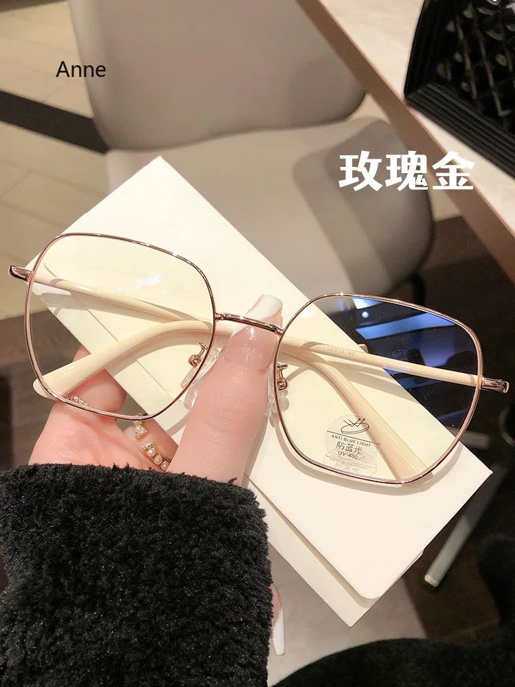 Myopia Galsses Fashion Anti-Blue Ray Short-sight Eyeglasses Finished Square Frame Optical Eyewear Diopter To-4.0 glasses women