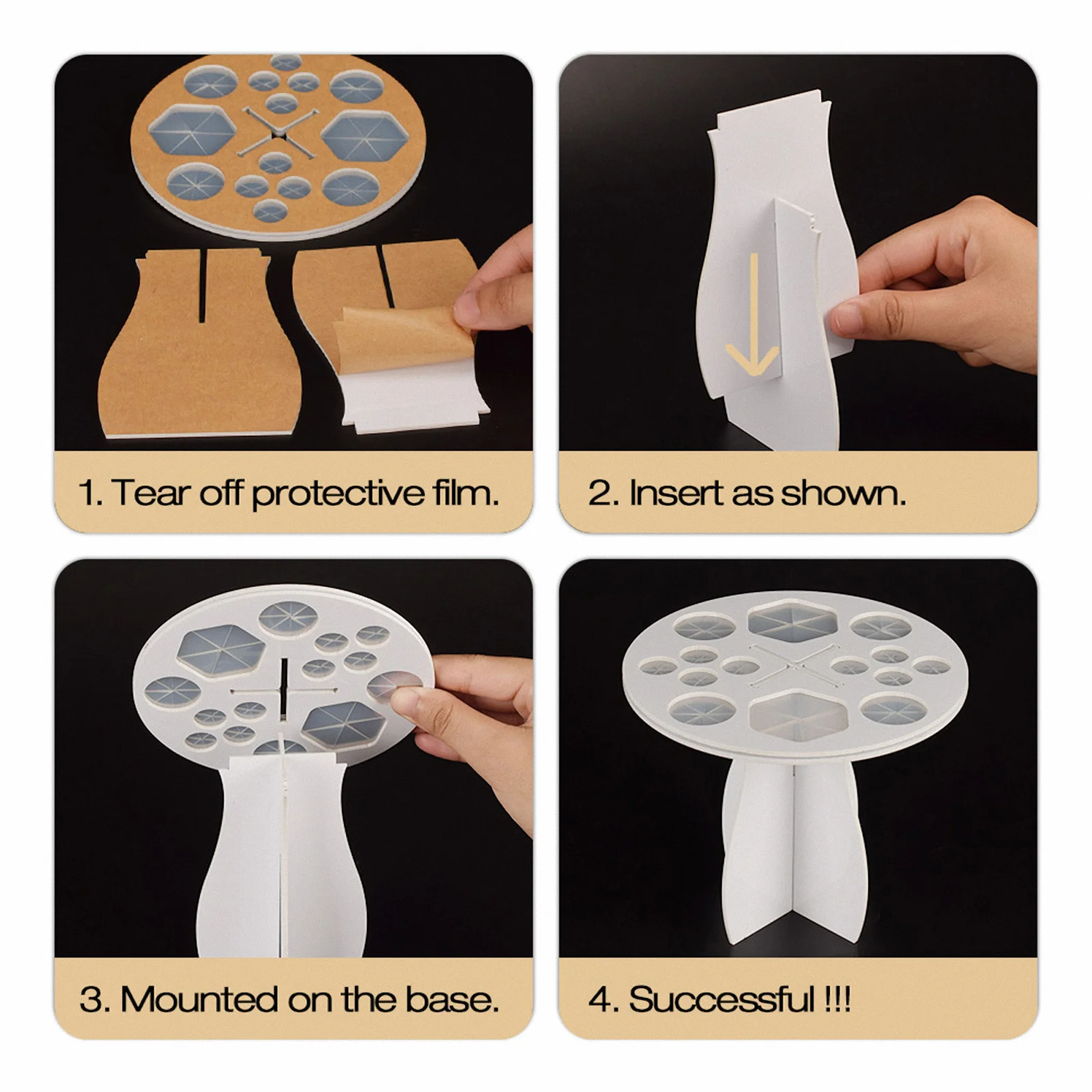 

1Pcs Makeup Brush Drying Rack 14 Holes White Multifunction Brush Holder Stand Organizer for Professional Personal Use