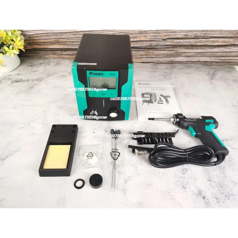 Desoldering station ProsKit SS-331H LCD Digital Electric Soldering Suction Pump High Power Strong Auto Sleep Vacuum Solder Gun