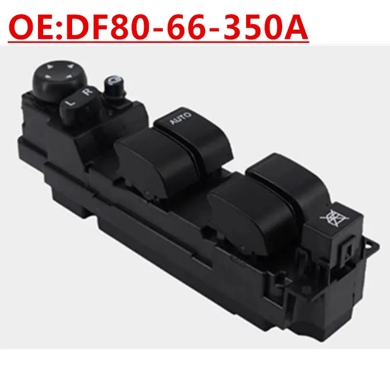 Power Window Master Control Switch OE DF80‑66‑350A DF80‑66‑350B DF82‑66‑350 D652‑66‑350A For Mazda 2 Demio 2008‑2014