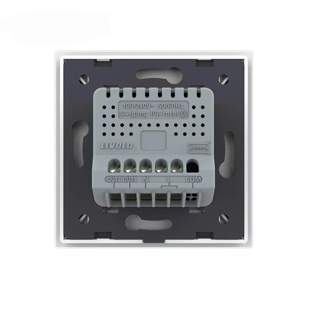 Imagem -05 - Livolo tipo Interruptor da ue Painel de Vidro Cristal Luxo Interruptor de Toque Interruptor de Luz de Parede Vl-c701 C70212