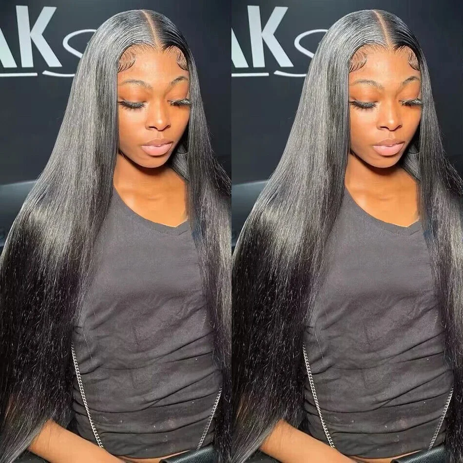 

36 38 Inch Bone Straight 13x6 Lace Front Human Hair Wigs Brazilian 13X4 HD Lace Human Hair Wigs For Women 6x4 5x5 Glueless Wig