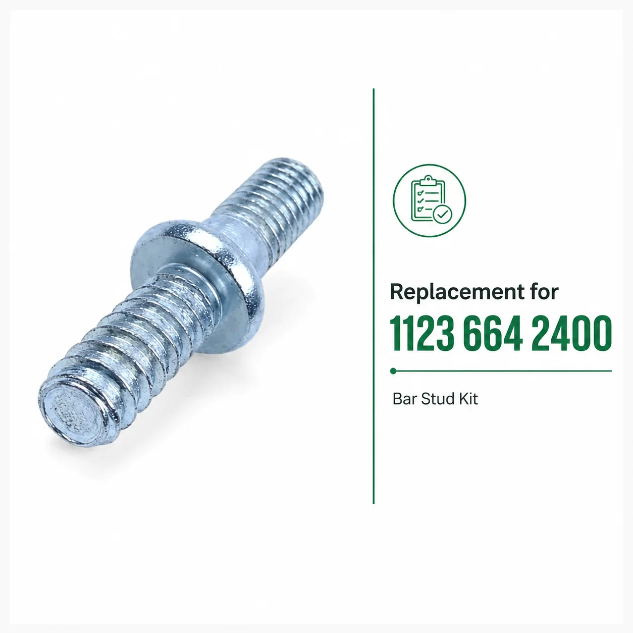 1123 664 2400 Mounting Bar Stud Kit 2pcs Bar Studs For Stihl 019T MS170 MS171 MS180 MS181 MS190T MS191T MS192T Chainsaw Parts