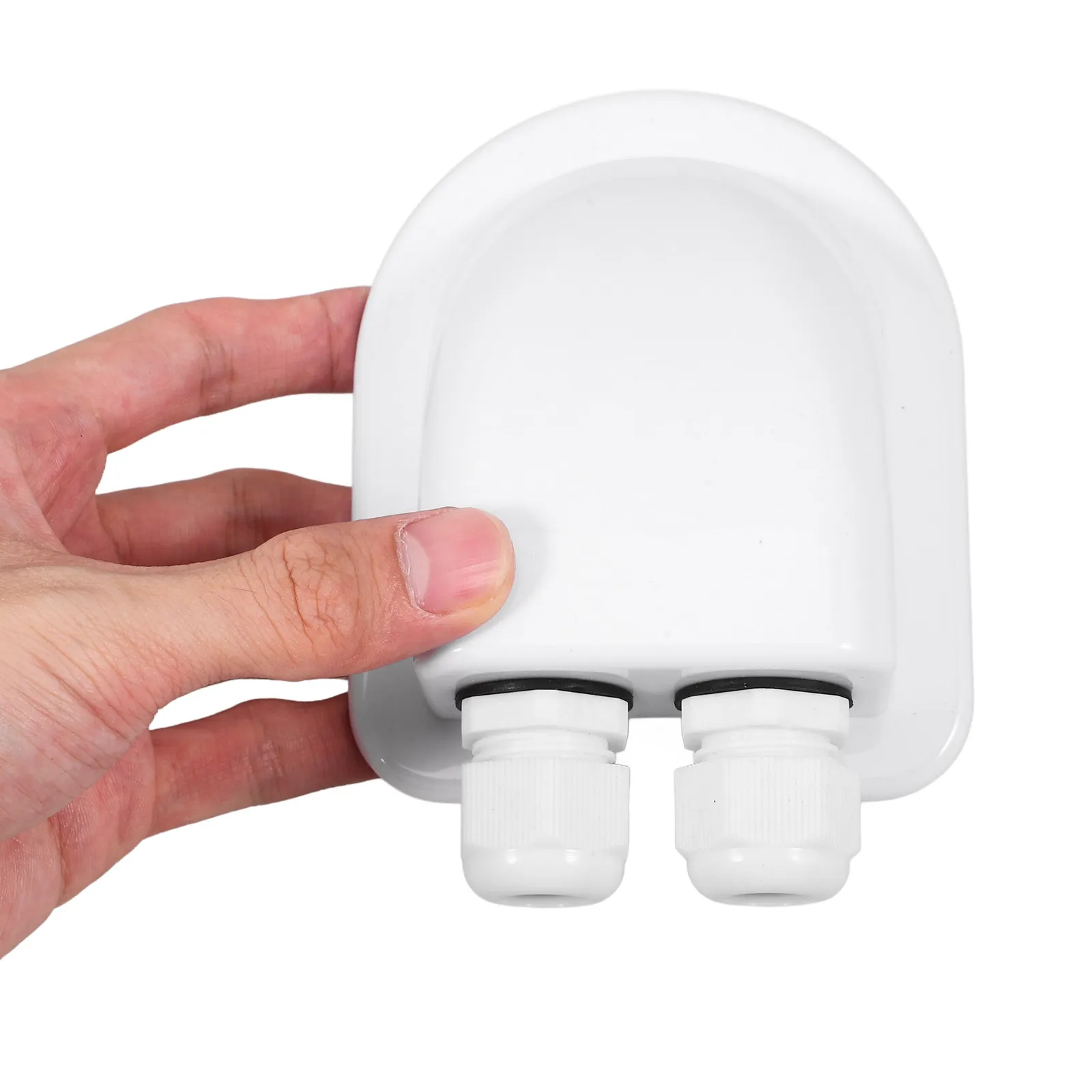 Rv Solar Cable Entry Gland Box Dual Wire Entry Housing for Yacht Camper Roof Mount Solar Panels Weather Resistant Reusable