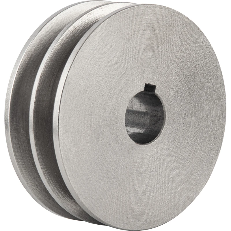 70/80/90mm Belt Pulley Double Groove 2B Type Flat Cast Iron Electric Motor V-belt Pulley Motor Pulley