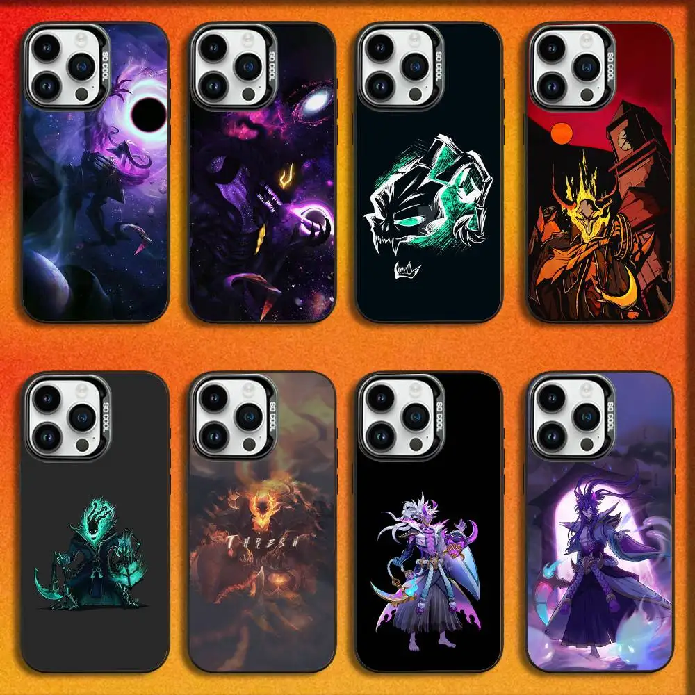 

Dark Star Thresh Chain Warden Phone Case For iPhone 16,15,14,13,12,11,Mini,Pro,E,MAX Black Candy Matte Shockproof Cover