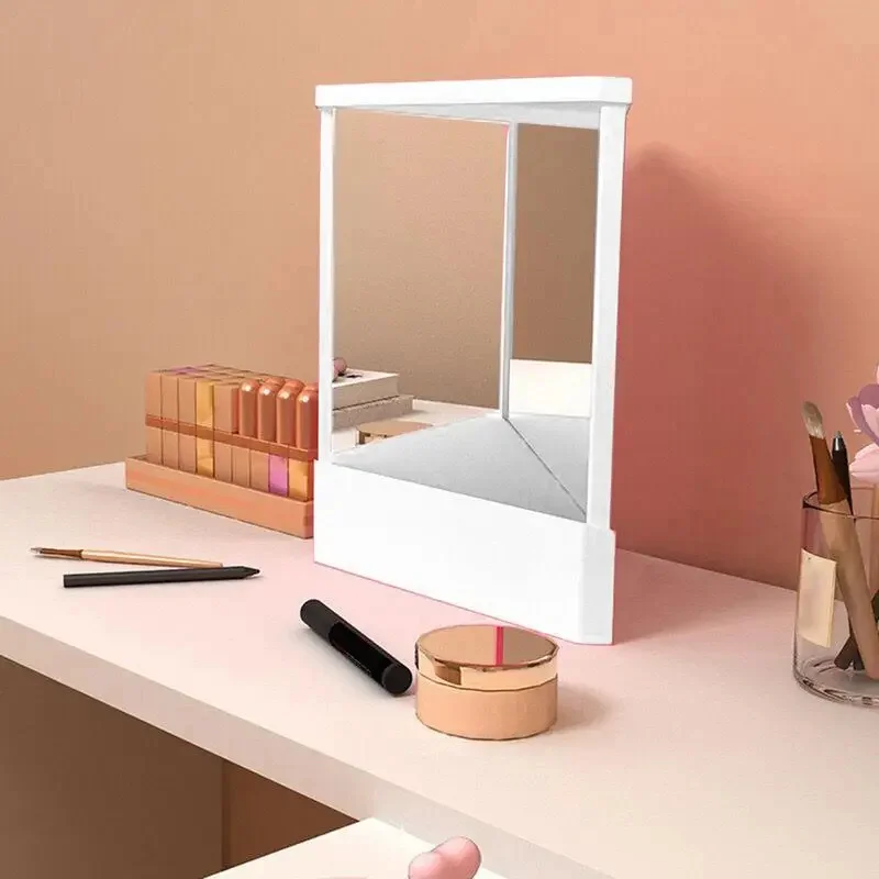 Professional True Mirror Non Reversing Mirror Clear Cosmetic Mirror Dresser Inverted Mirror For Desktop Tabletop Living Room