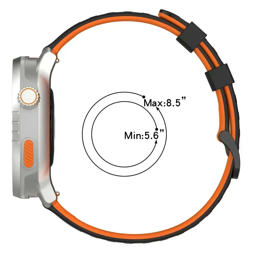 For SUUNTO RACE S/Ocean Watchband 22mm Silicone Watch Strap for SUUNTO VERTICAL/5 9 PEAK PRO/RACE Sports Replacement Bracelets