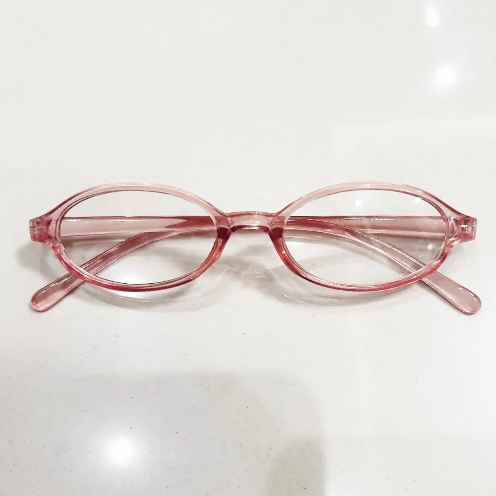Ultralight Y2K Anti Blue-ray Glasses Retro Lightweight Oval Glasses Leopard Print Ins Small Frame Eyewear Business