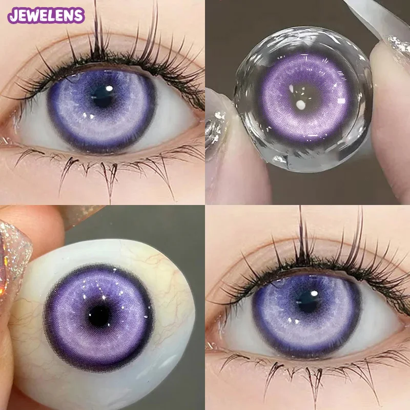 JeweLens Cosplay Myopie Farbkontaktlinsen Anime Schüler 6 Monate 1 Paar Halloween Crazy Eye Linsen