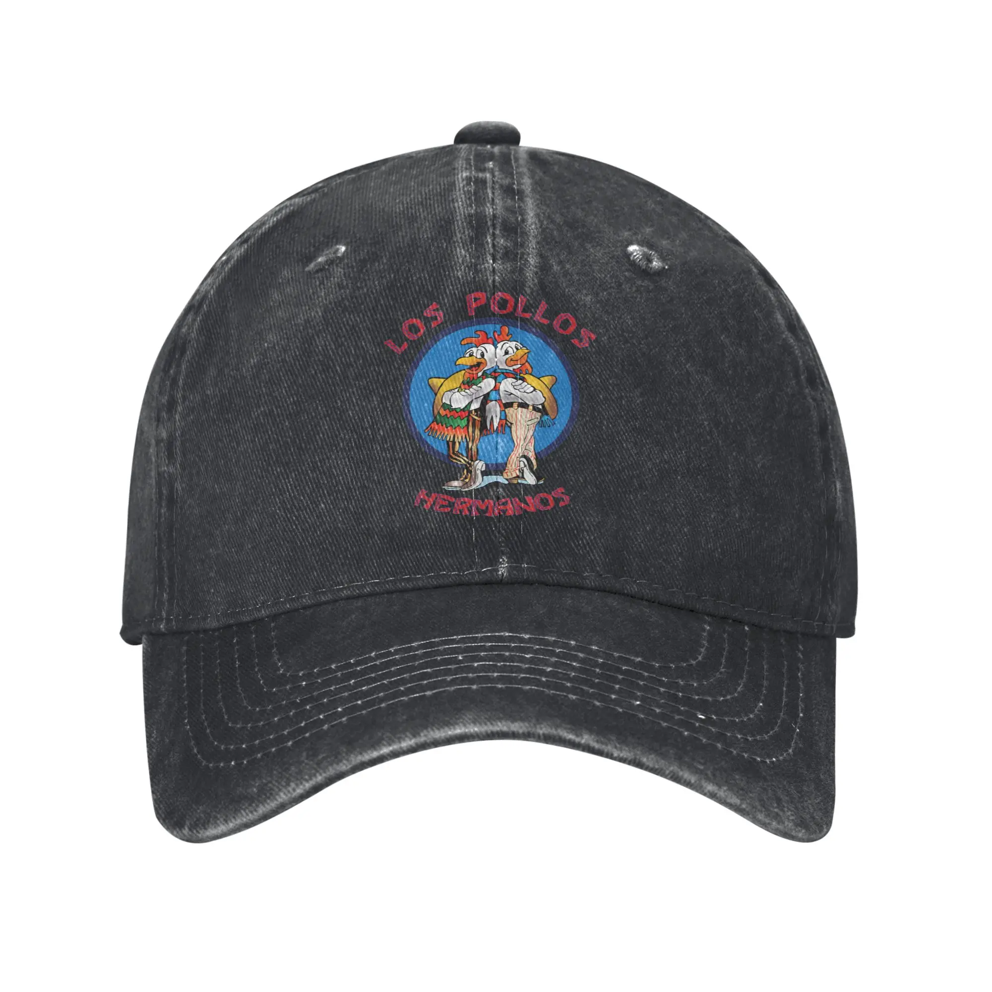 Custom Funny Los Pollos Hermanos Cowboy Hat Outdoor Women Men's Adjustable Break Bad Dad Hat Autumn