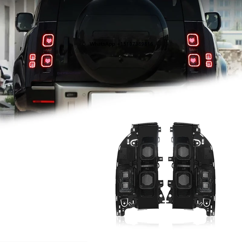 

FT Car Lights For Defender LED Taillights 2020-2025 OLED Dynamic Tail Lamp Turn Signal Light Car Taillights Assembly