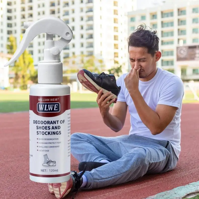 100ml Shoe Shock Anti-bacterial Spray Foot Odor Shoes Stink Freshener Socks Odor Remover Spray Refresh Antiperspirant