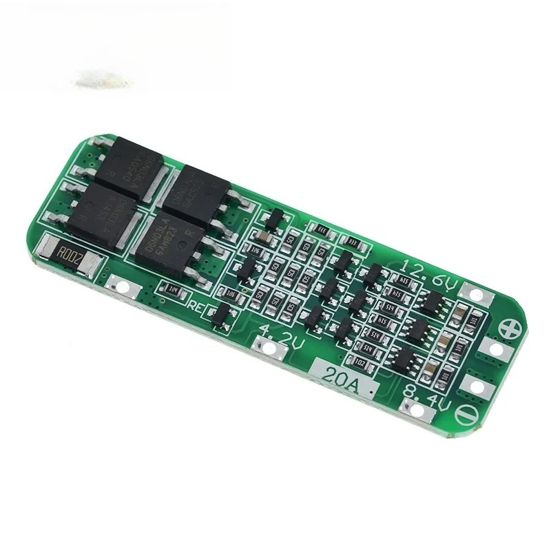 3S 20A Li-ion Lithium Battery 18650 Charger PCB BMS Protection Board For Drill Motor 12.6V Lipo Cell Module 64x20x3.4mm