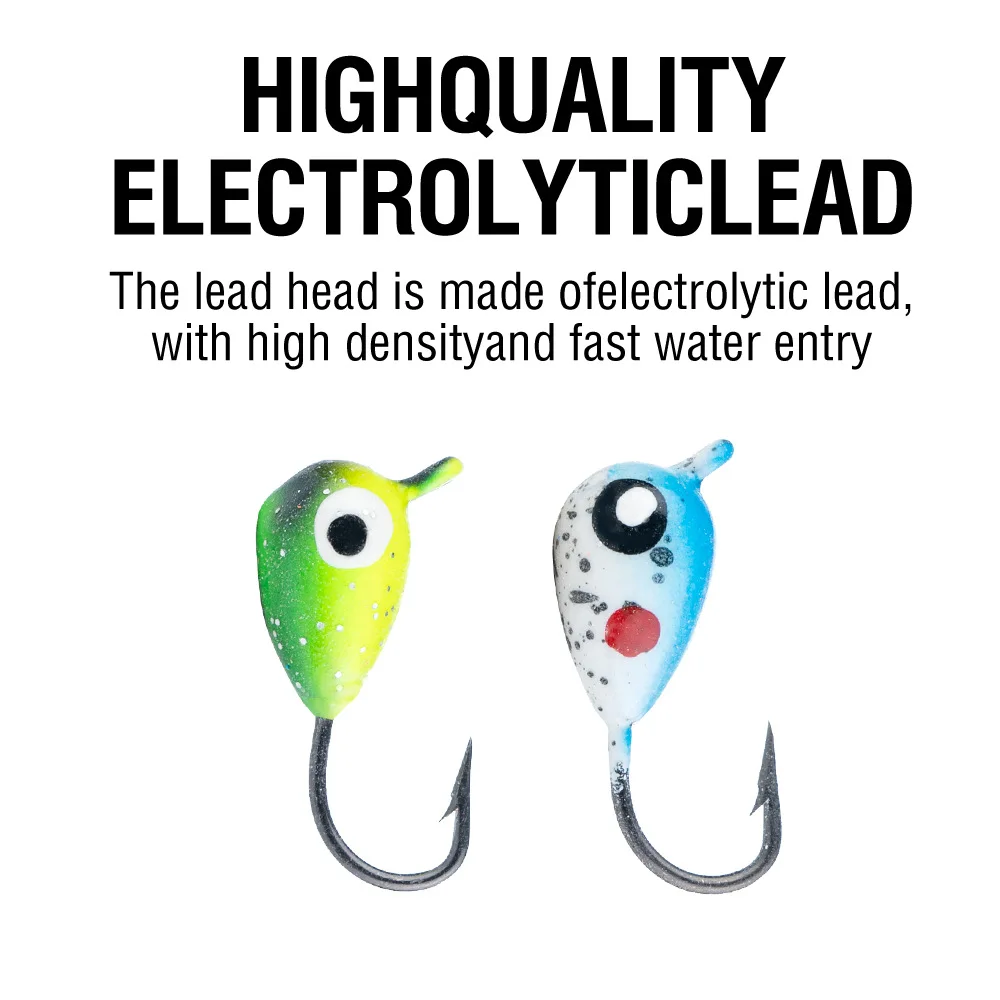 Anzuelos Jig Head para pesca en hielo – hormiga suave colores