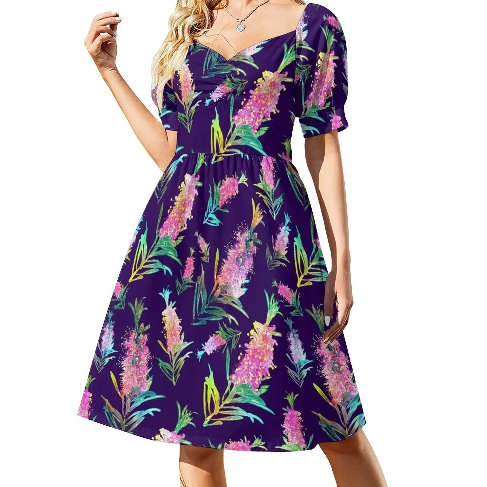 

Feminine Australin Native Floral Pattern Sleeveless Dress dresses for official occasions Summer dresses for women Dress