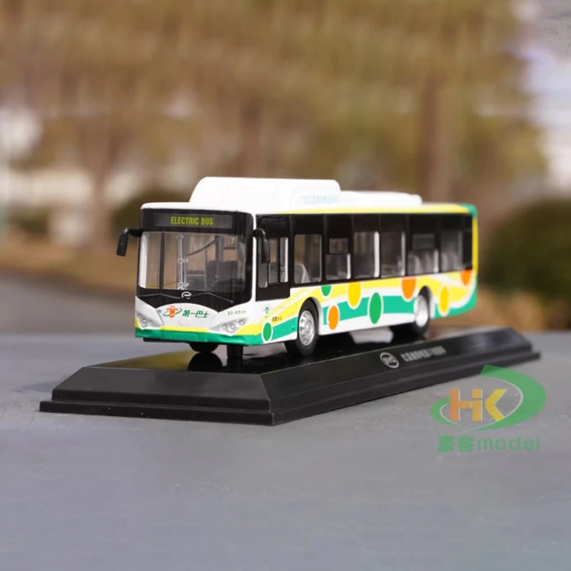 Diecast 1:64 Scale BYD K8 K9 Bus Alloy Car Model Finished Product Simulation Toy Collection Gift Static Model Display