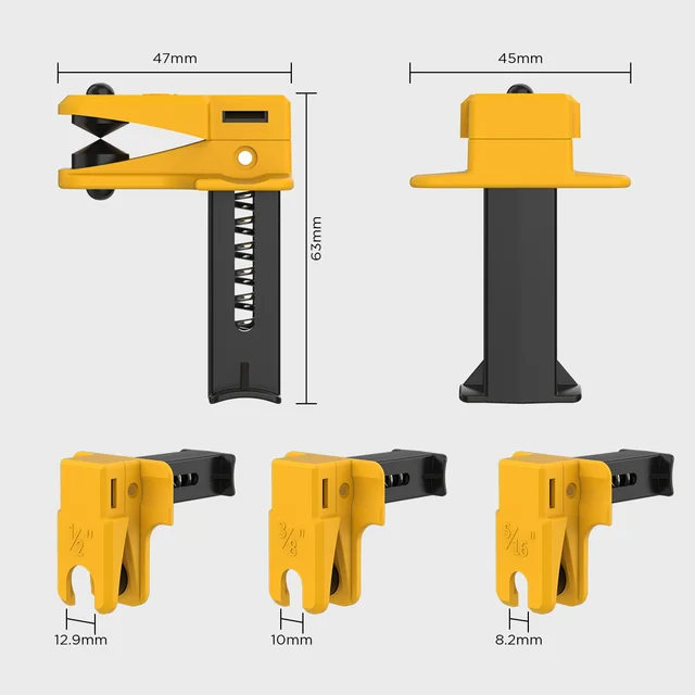 AUTOOL 4 ชิ้น ตัวปิดท่อเบรก 3/8" 5/16" 1/2"