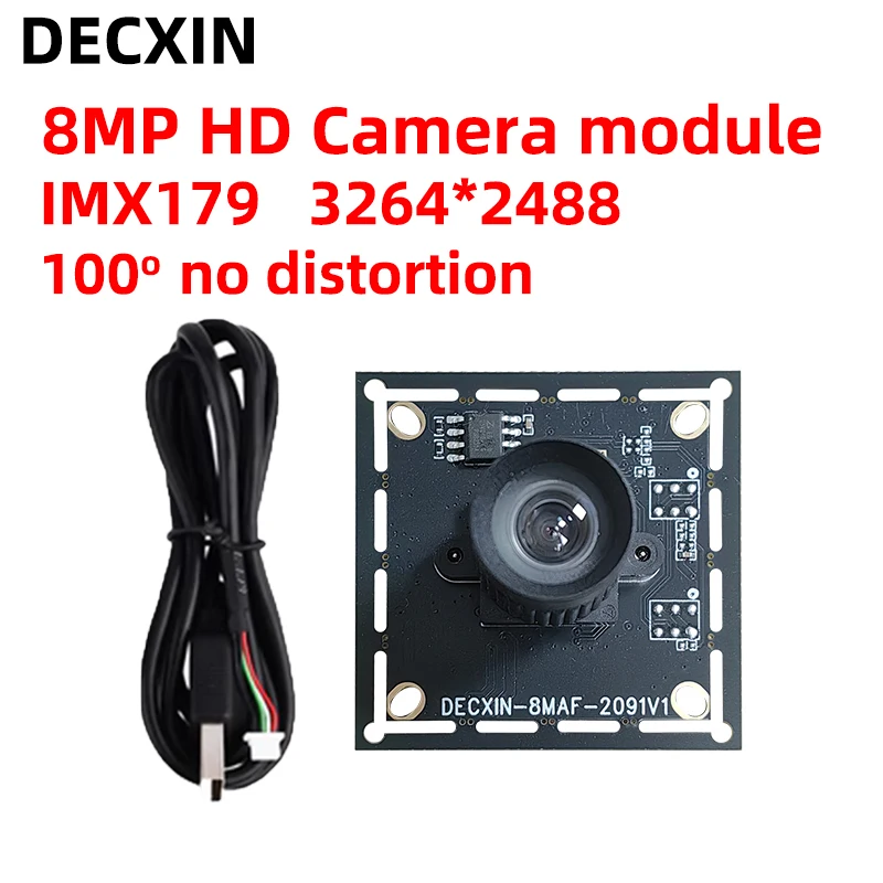 

8MP HD camera module Fixed focus wide angle Face recognition/document scanning camera IMX179 chip USB free drive