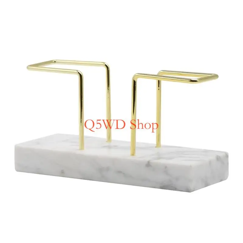 Q5WD Marble Toilet Paper Holders Stone Finish Bathroom Upgrades Simple Assembly
