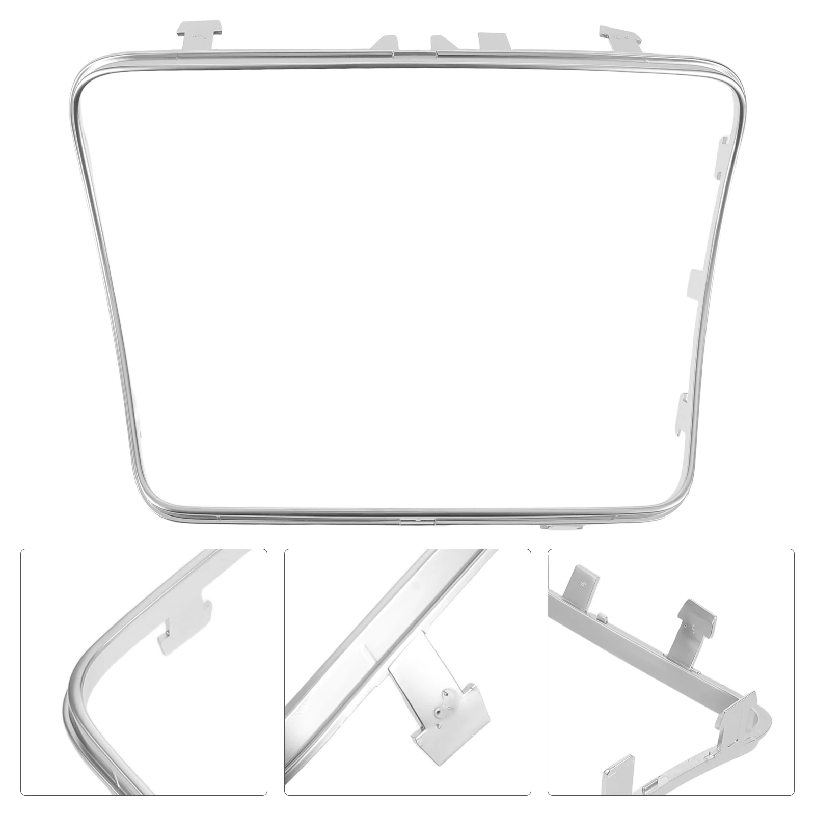 

Premium Car Interior Decor Trim Electroplated Cup Holder Frame Cover Durable Scratch-Resistant Center Console Beverage Holder