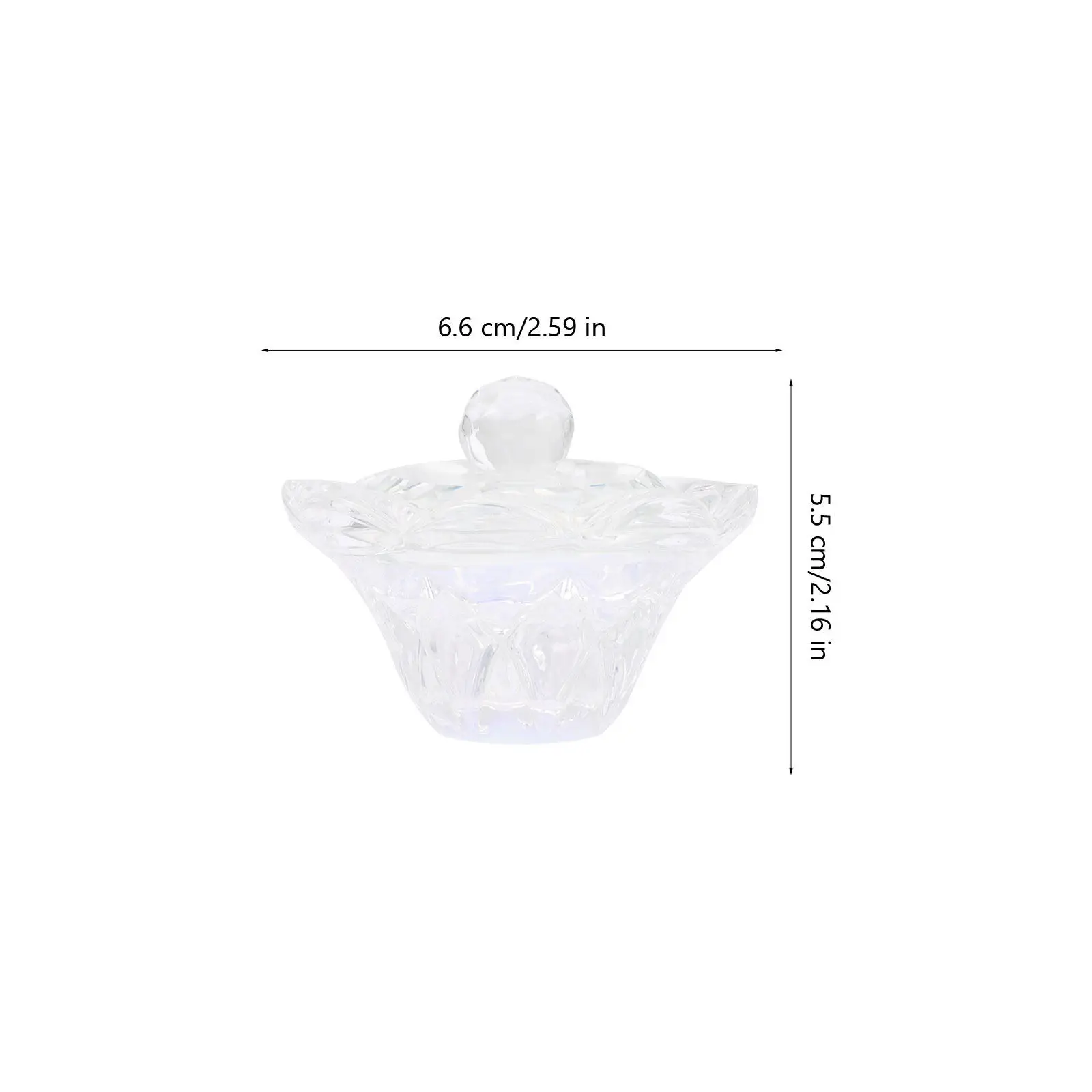 2 Vasos de Cristal para Arte de Uñas, Recipientes Premium para Mezclar, Porta Polvos Líquidos para Manicura, Suministros para Salón de Uñas, Vasos para Mezclar Polvos