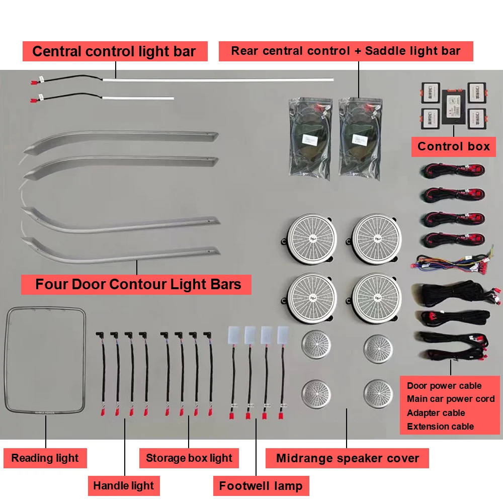 Luce ambientale AUTO per Land Rover Range Rover 2013-22 Sistema di illuminazione automatica a LED Illuminazione d'atmosfera Lampada decorativa per auto