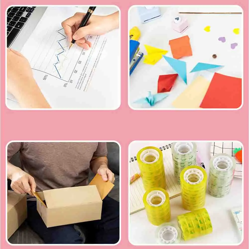 Ins مقص مكتب بسيط حساب يدوي شفاف مقص يدوي محمول قطع الورق الفنية للطلاب #1