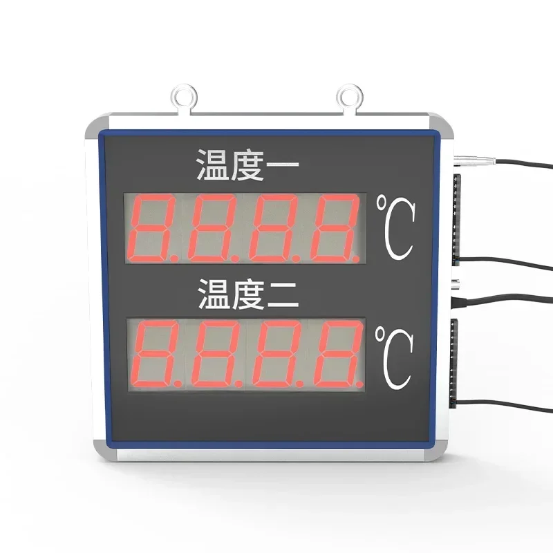 Hot Sale Large Screen Temperature Controller LED Screen Dual Channel Temperature Display Meter Display