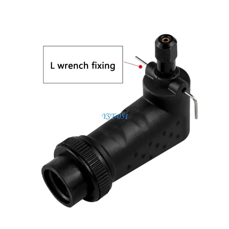 E15A 90 Angled Flexible Shaft Tool Adapter For Enhancing Grinding Efficiency Control