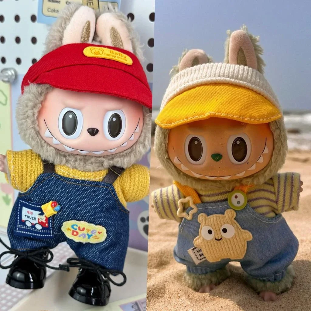 

Mini Doll'S Clothes Outfit Accessories For 15-17cm 3.0 Ropa Labubu V1 V2 V3 10cm cotton doll Sports and leisure suit Clothing