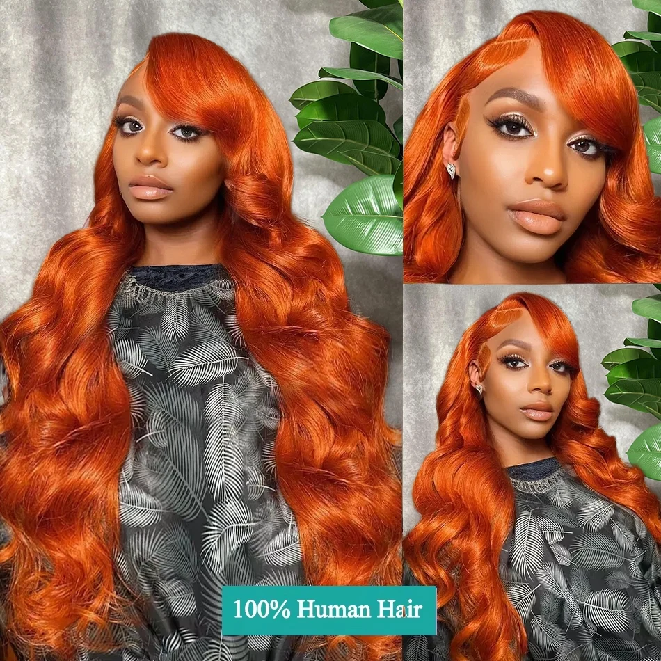 Sophianna Orange Ginger Body Wave 13x6 Lace Front Wigs Human Hair 13x4 Hd Lace Frontal Wig for woman