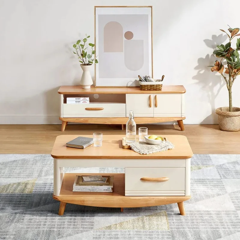 

Small High Nordic TV Table White Standing Chest Wooden Shelf TV Table Home Living Room Muebles Salon Moderno Home Furniture