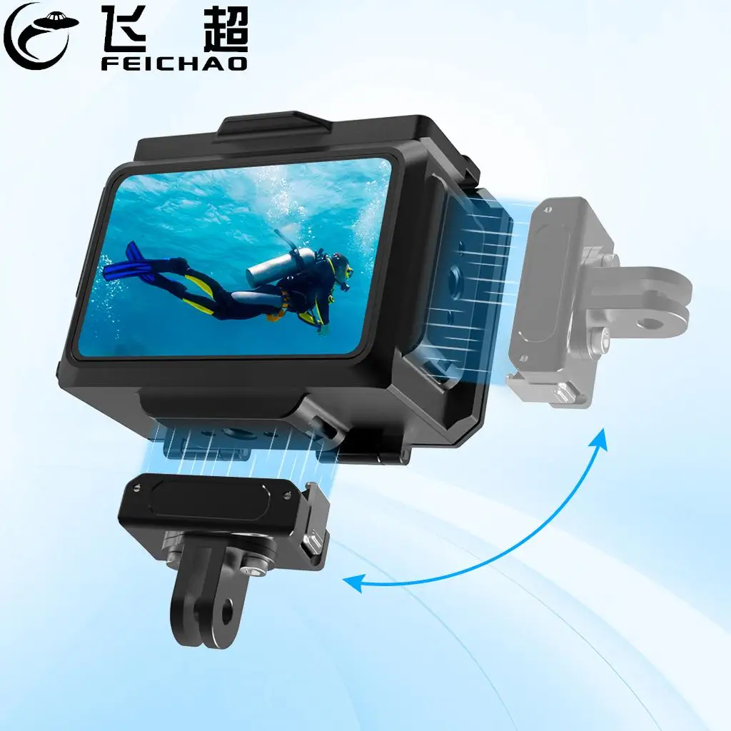 

CNC Aluminum Alloy Waterproof Case for DJI OSMO Action 5 Pro 4 3 Underwater Dive Housing Protective 80M Diving Case Accessories