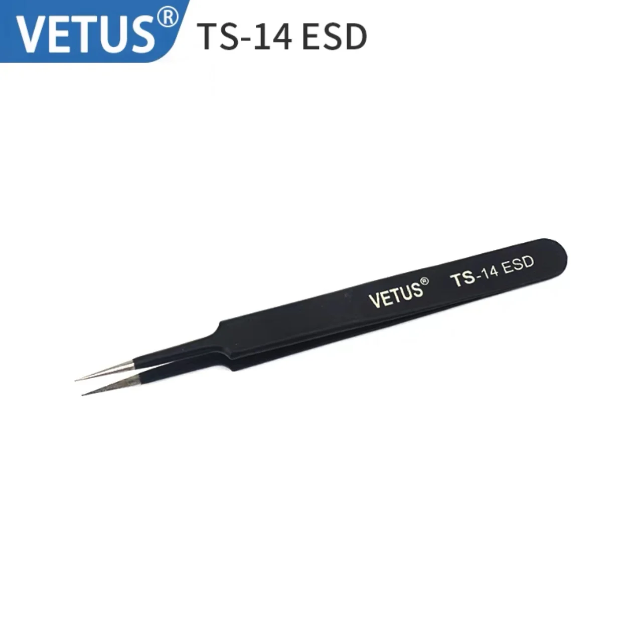 VETUS ملاقط من الفولاذ المقاوم للصدأ تصلب حاد مدبب عازمة طرف HRC30 TS-10/11/12/13/14/15 ESD أدوات دقيقة آمنة #5