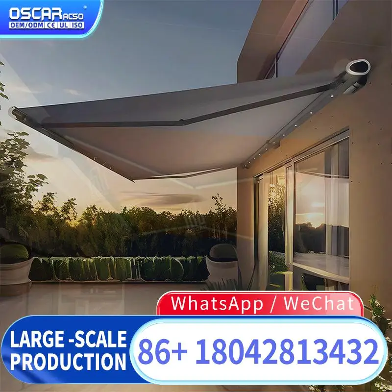 

Stable Rain Resistant Comfort Aluminum Alloy Courtyard Garden Outdoor Louver Pergola for Sunshade in Europe and America Retracta