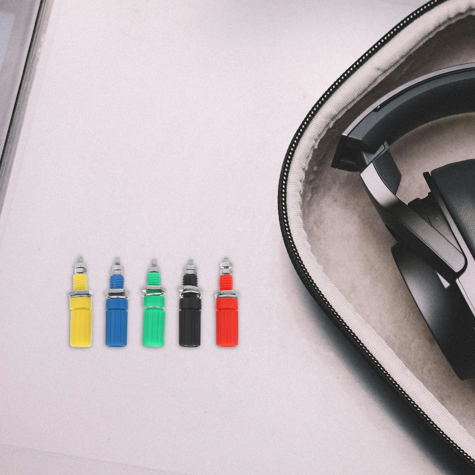 

50pcs Speaker Binding Post Connectors M3X45 For Audio Terminal Parts Banana Plug Adapter, Speaker Cable Connector, Home Studio,