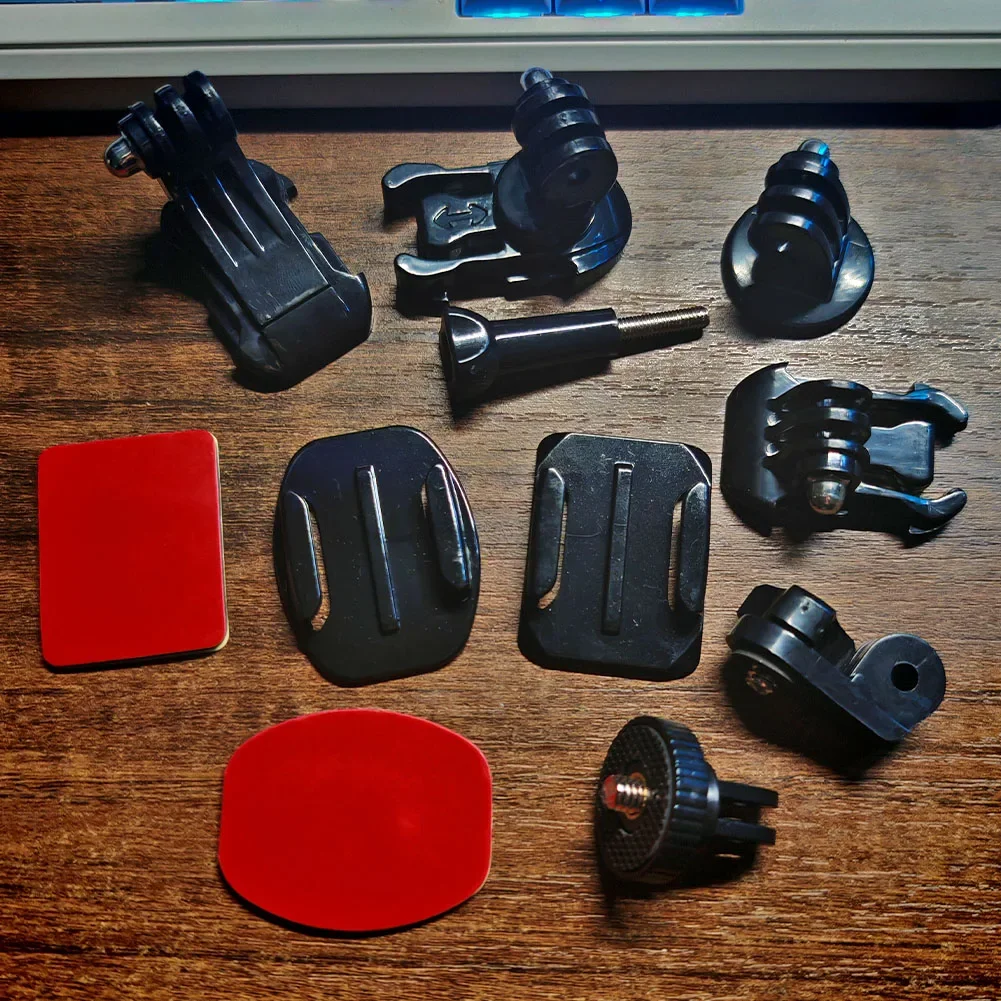 Zubehör-Set für Action-Kamera Schnellverschluss-Stativadapter Montagebasis für Gopro Insta360 AKASO SJCAM DJI Action-Zubehör – Detail 5