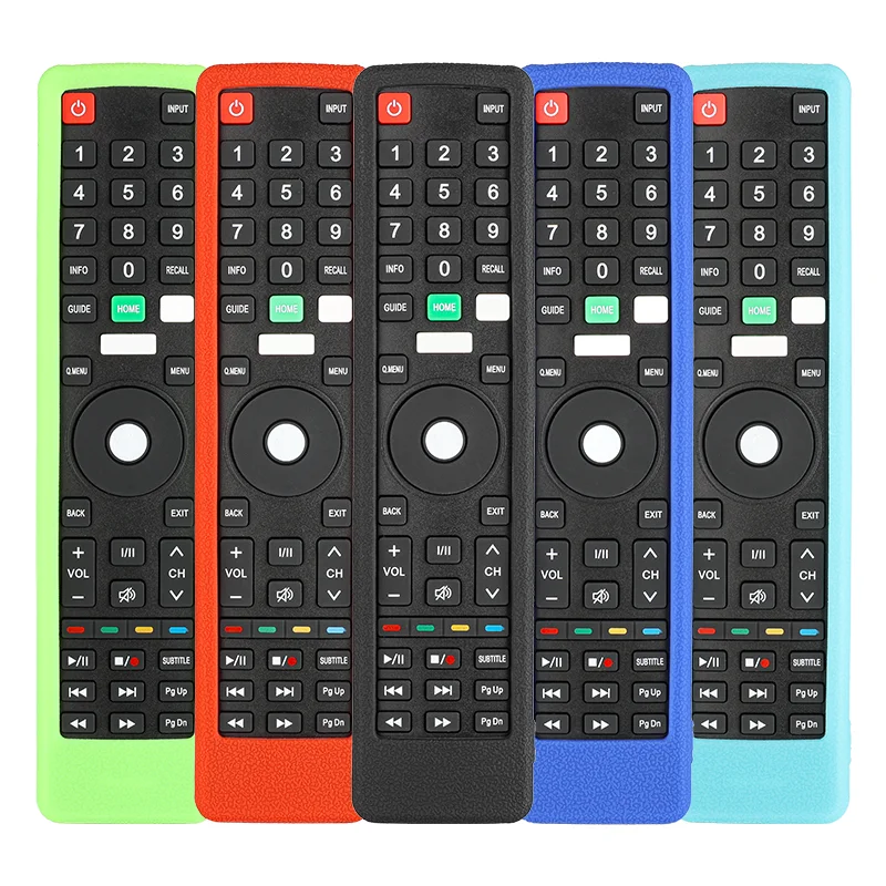 Silicone Remote Control Case Compatible With JVC RM-C3228 TV Remote Shockproof Protective Shell Cover With a Lanyard