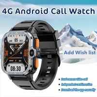 PGD 4G full network Android smartwatch 2.03-inch 8GB+128GB with SIM card dual camera wifi GPS waterproof NFC