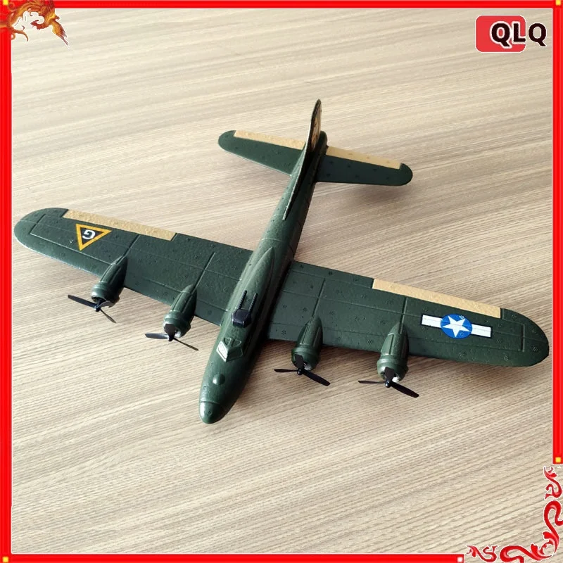 

Feixiong FX817 B17 Bomber Remote Control Airplane Fixed Wing RC Glider Pull Type Four Engine Stable Flight Outdoor Kid Model Toy