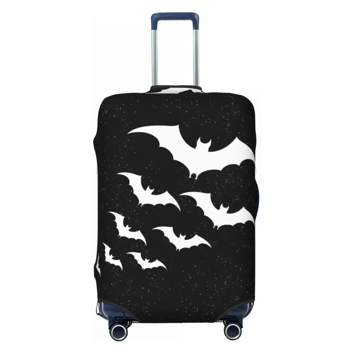 Custom Bats In The Night Luggage Cover Protector Cute Halloween Goth Occult Witch Travel Suitcase Covers for 18-32 Inch